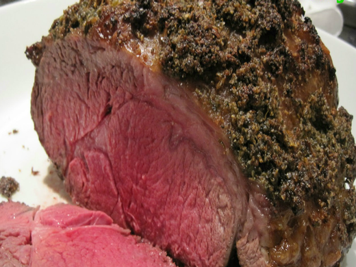 PRIME RIB with BLACKENED SPICE & CABERNET SAUVIGNON SAUCE