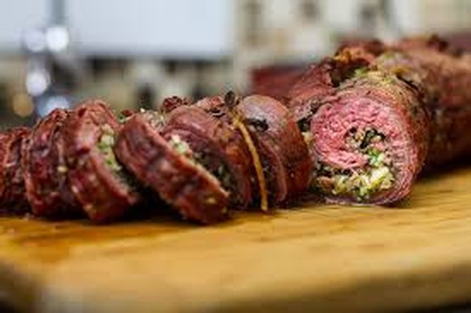 ROLLED STUFFED FLANK STEAK